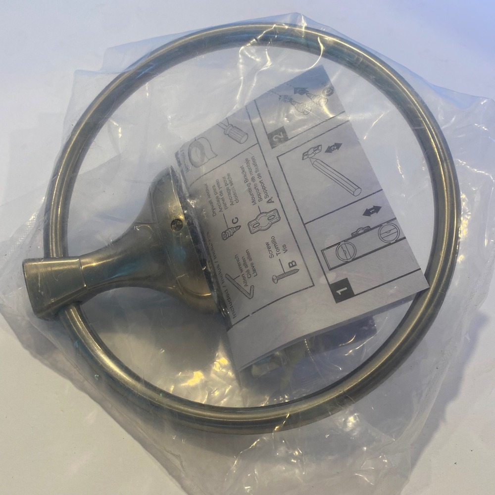 Delta Towel Ring Brushed Nickel New Esato ESA46-DN Spotshield Modern New
